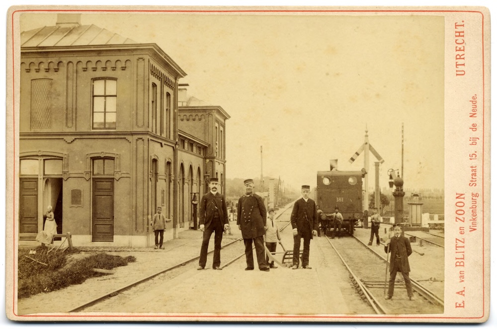 Station aan de Westkanaaldijk Nieuwesluis 1890 RHCVV