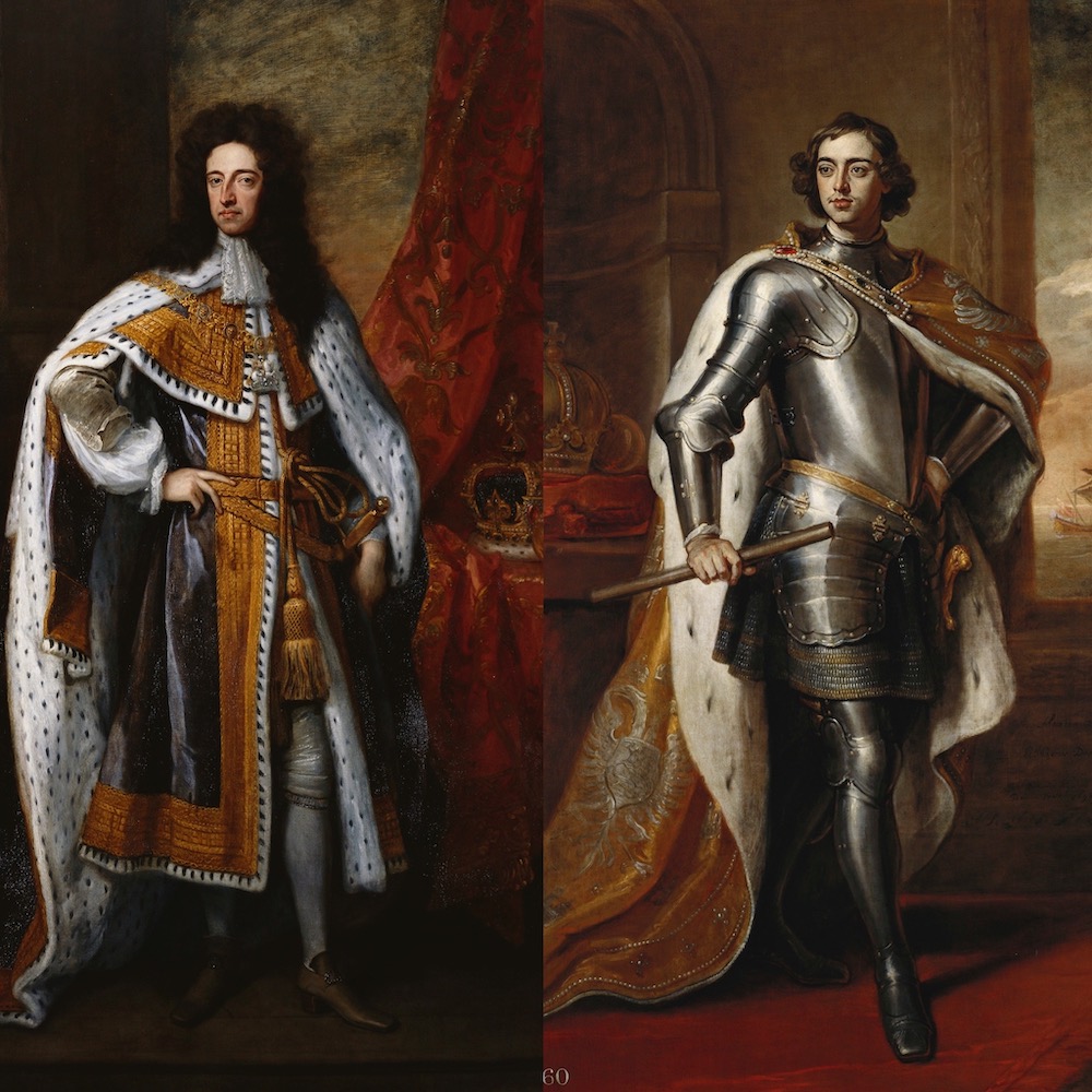 Koning Willem en Peter de Grote Godfrey Kneller National Portrait Gallery