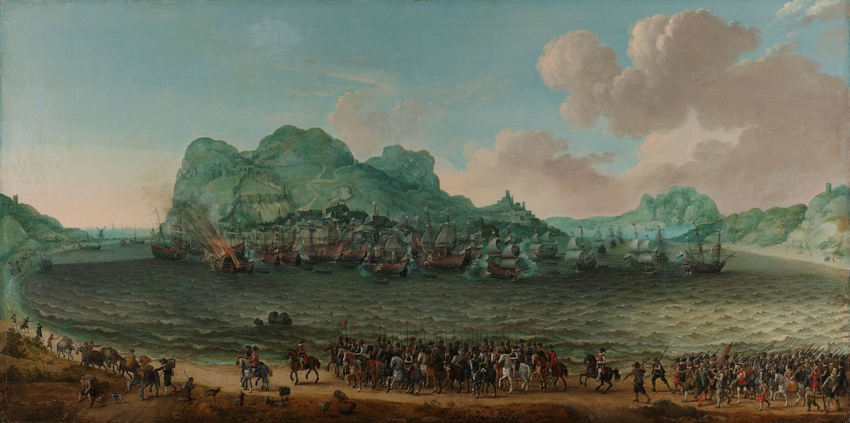 De overwinning op de Spanjaarden bij Gibraltar door een vloot onder bevel van admiraal Jacob van Heemskerck 25 april 1607 Adam Willaerts 1617 Rijksmuseum