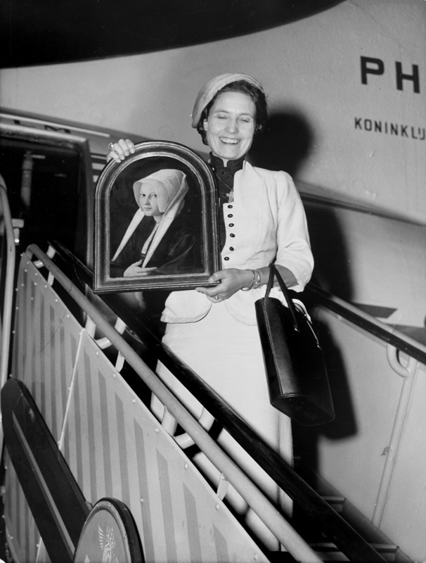 Elisabeth Houtzager bij terugreis