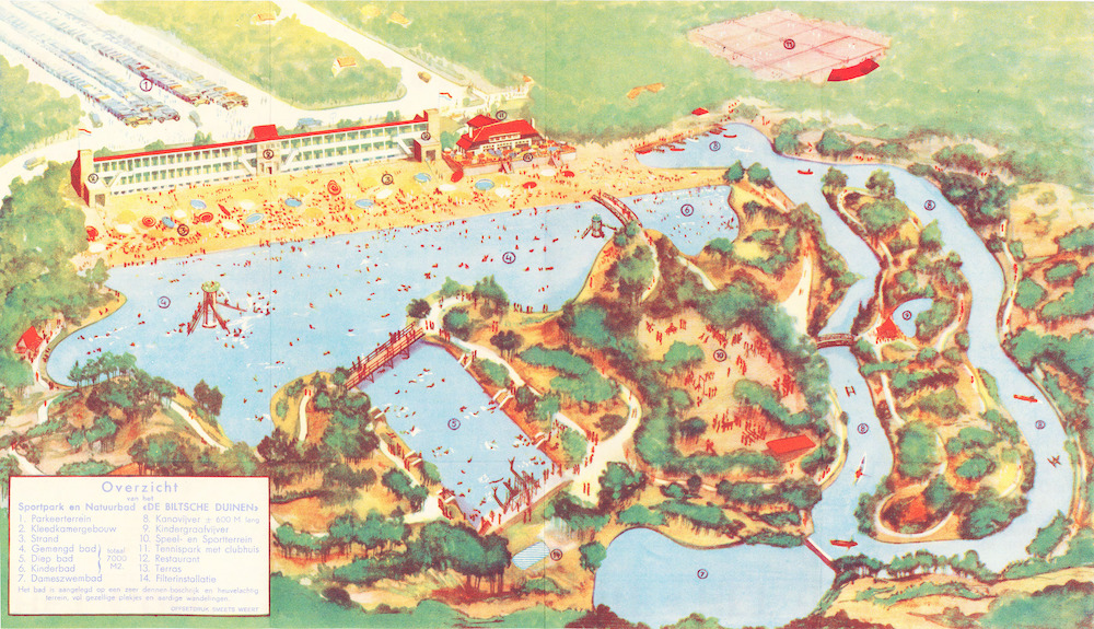 Kaart De Biltsche Duinen 1934 Regionaal Historisch Centrum Vecht en Venen