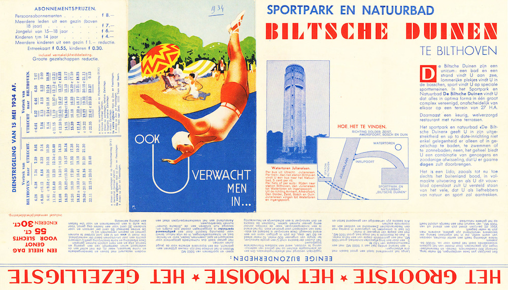 Kaart De Biltsche Duinen 1934 Regionaal Historisch Centrum Vecht en Venen 2