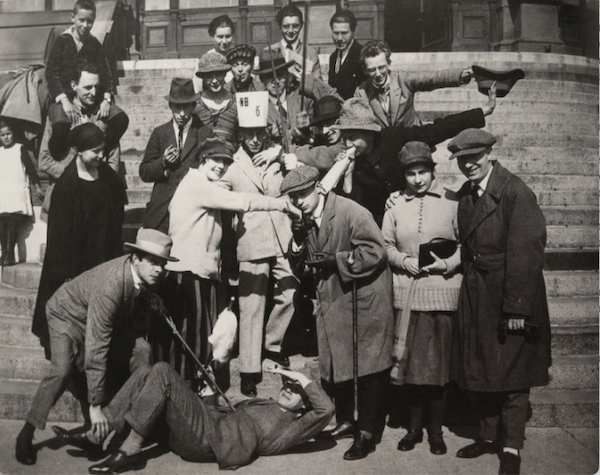 Deelnemers aan het Dada constructivistisch congres in Weimar september 1922