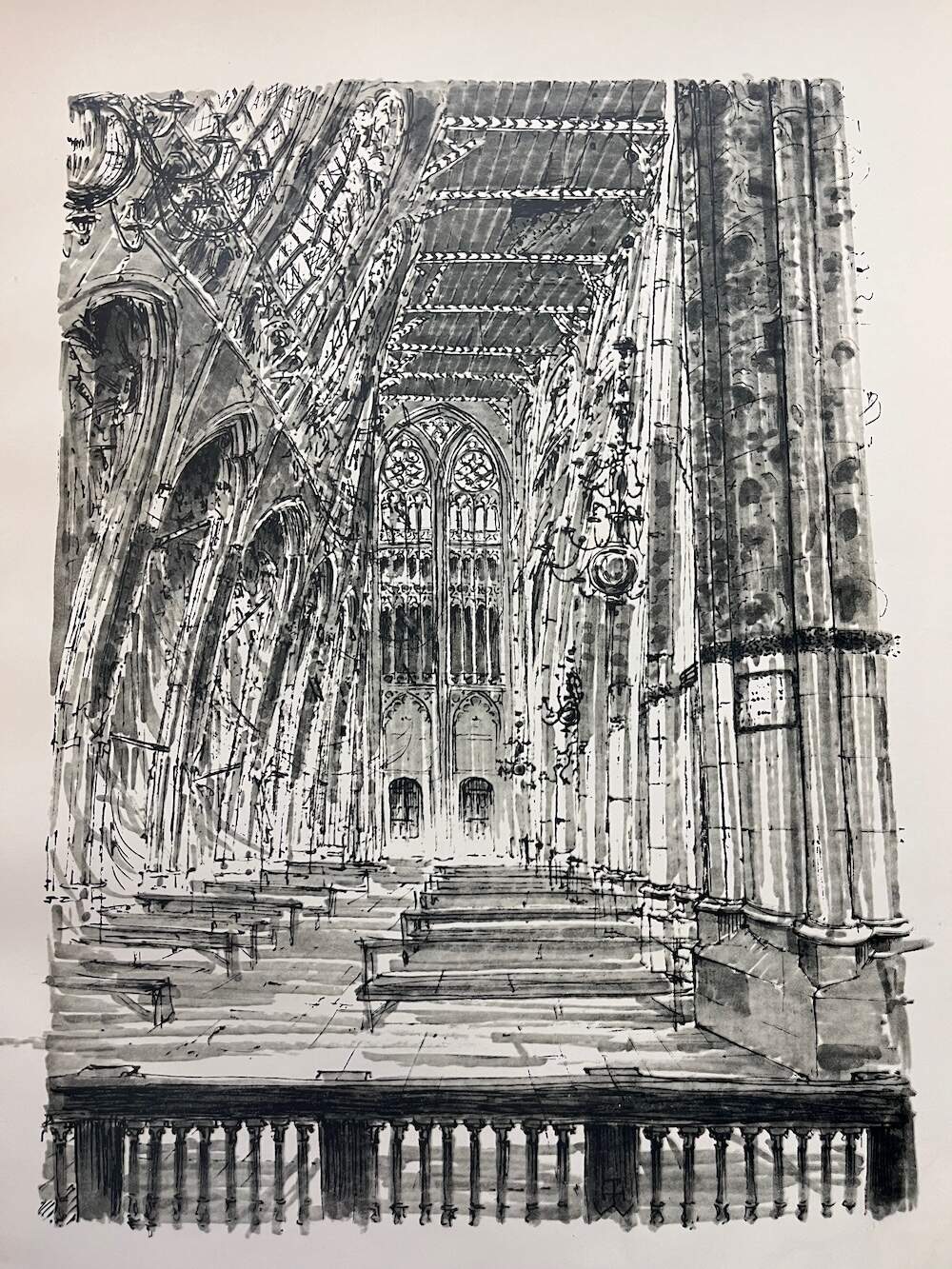 De instorting van het schip van de Dom