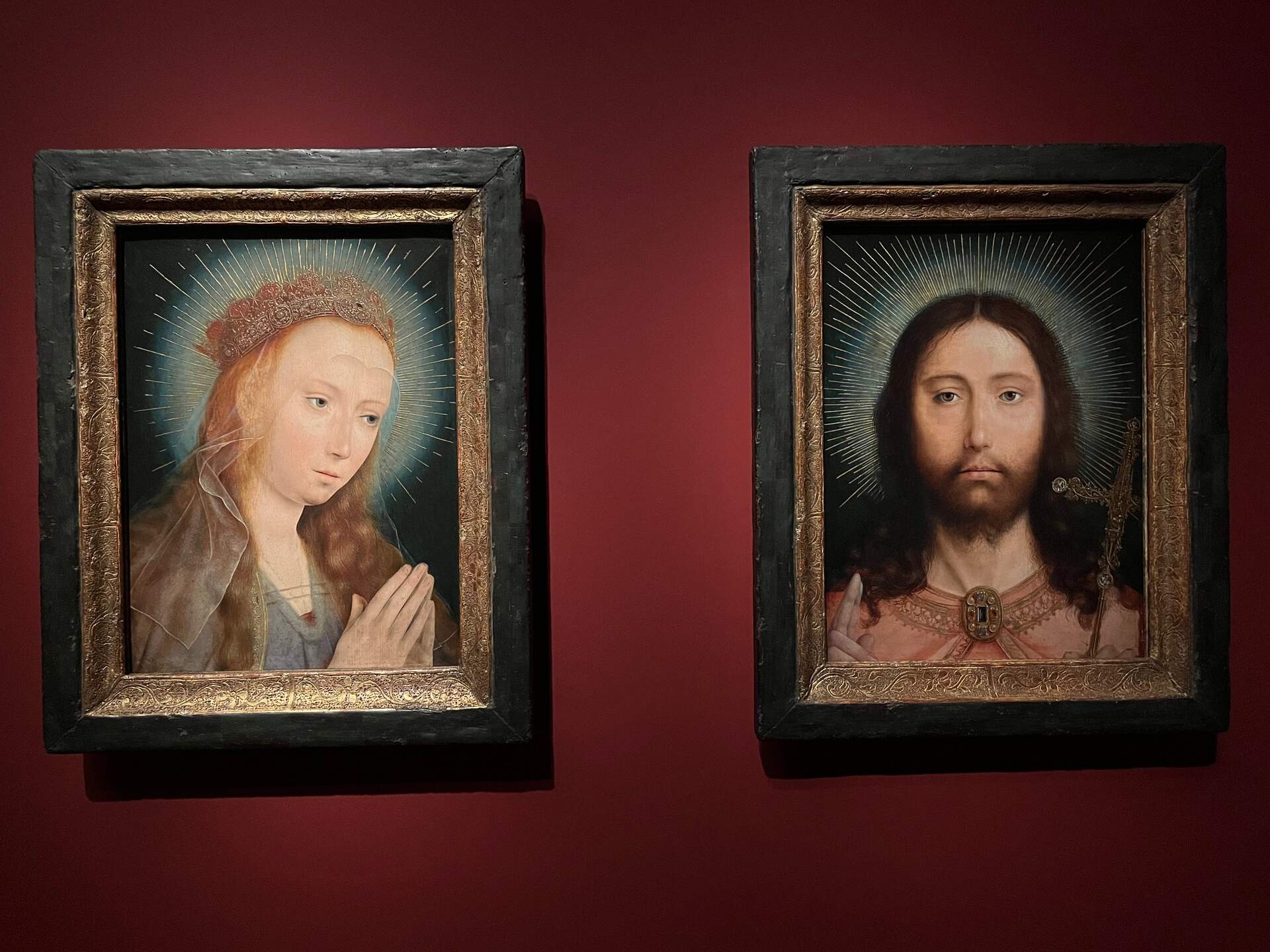 Quinten Massijs Maria in gebed en Christus Salvator Mundi KMSKA