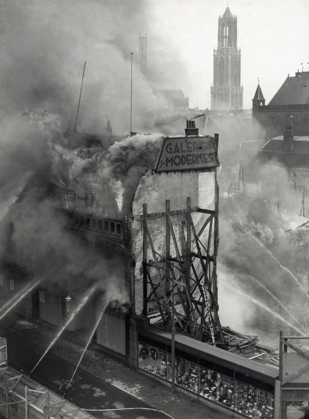 Brand in het warenhuis Galeries Modernes 1939