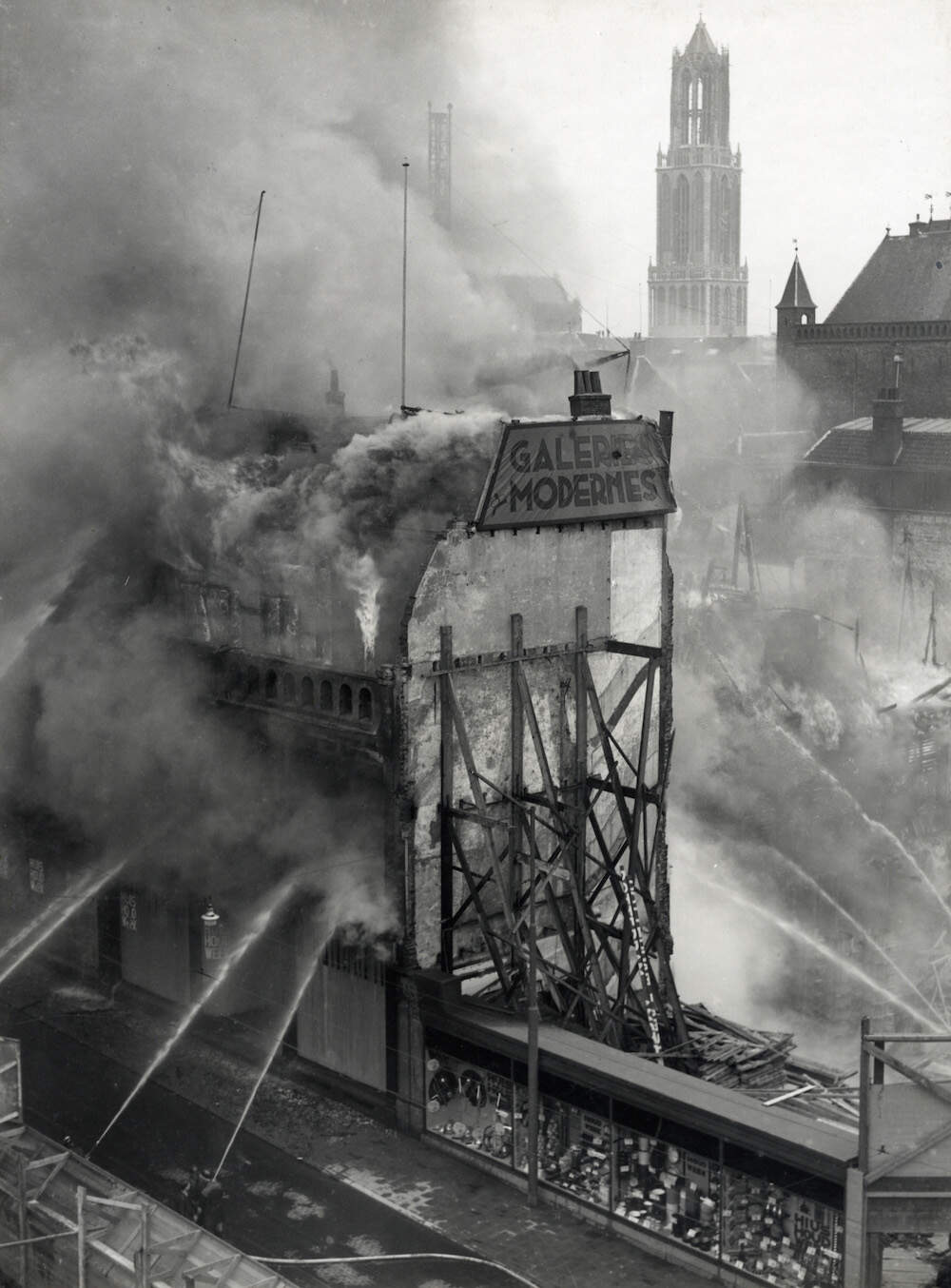 Brand in het warenhuis Galeries Modernes 1939