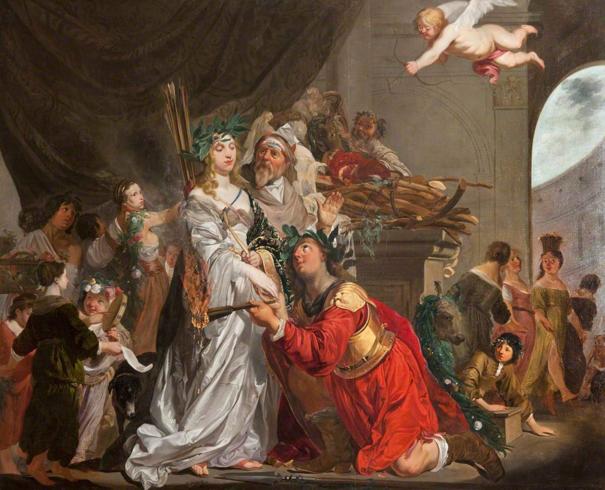 Hans Horions Theagenes en Chariclea Hunterian Art Gallery Glasgow