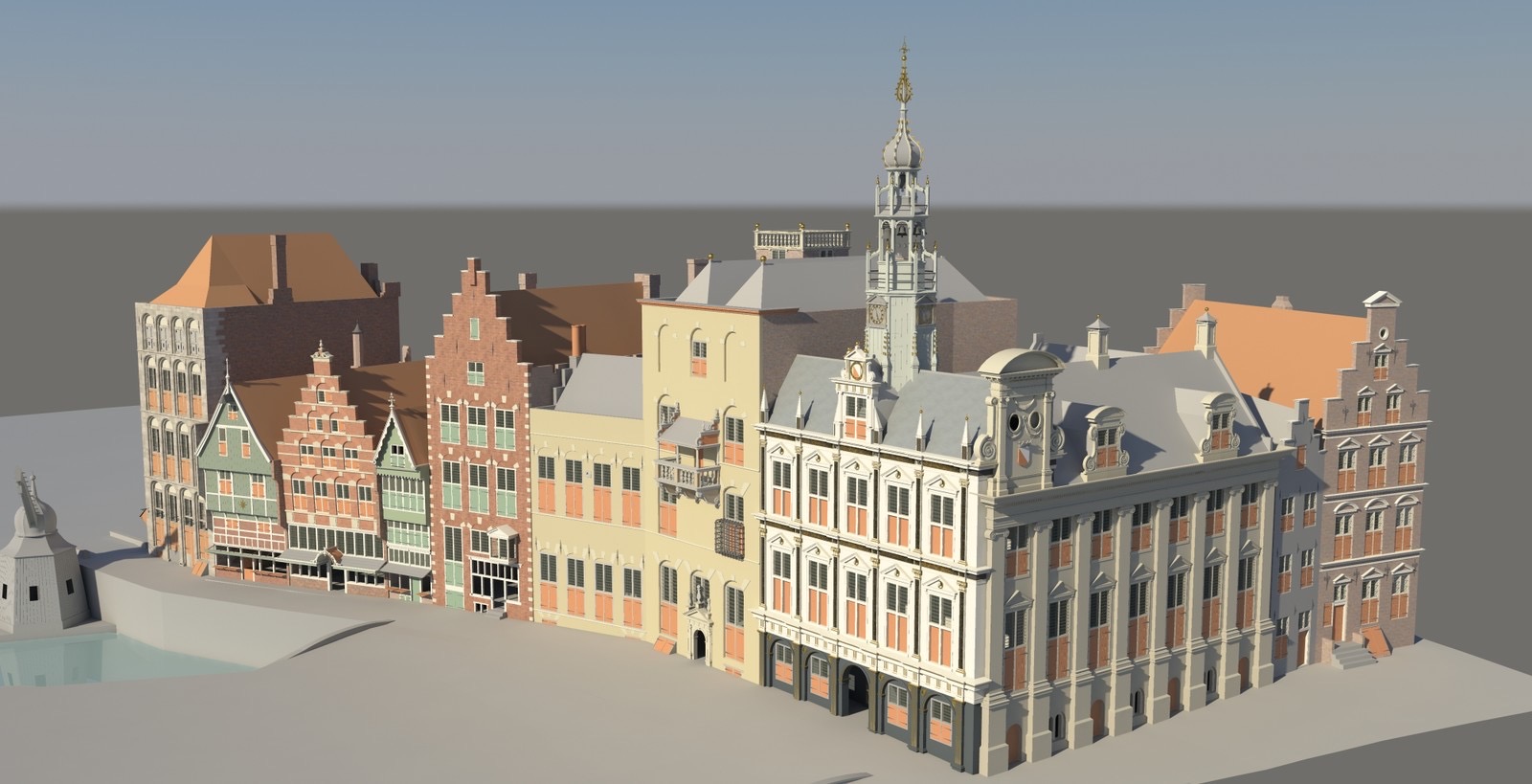 3D model stadhuis Utrecht 1648 Daan Claessen