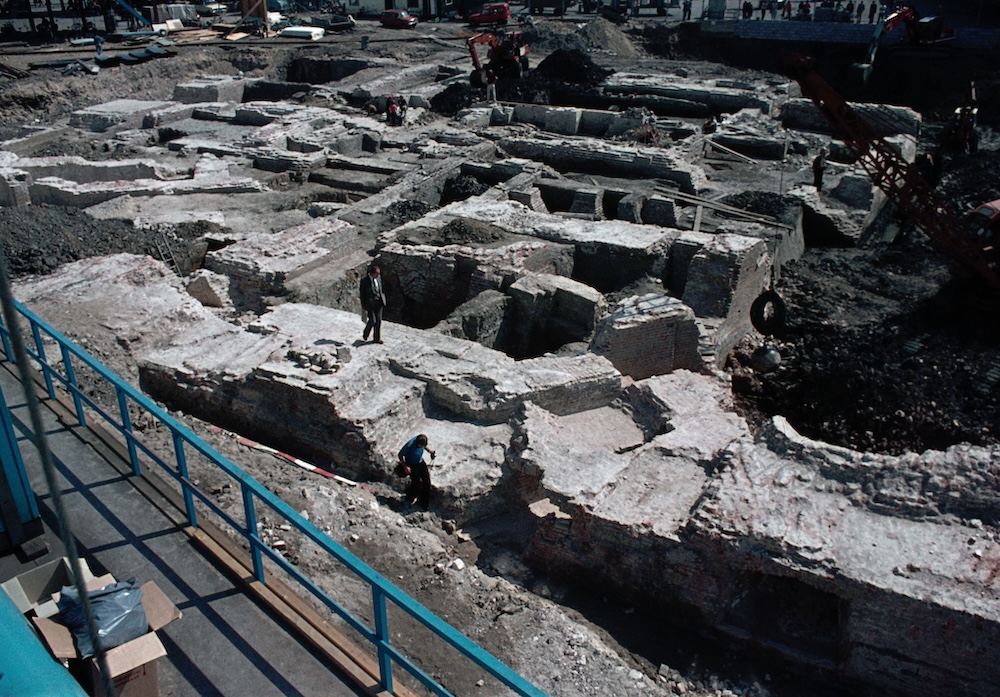 Overzicht van opgravingen kasteel Vredenburgpg