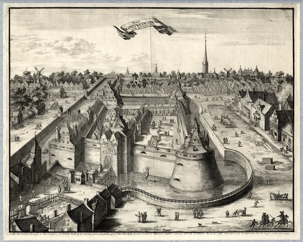 Vredenburg op gravure van Coenraad Decker uit 1656 Het Utrechts Archief