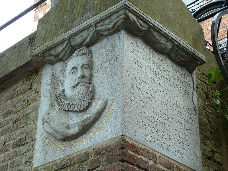 Lantaarnconsole Olivier van Noort tgv 75 jaar Oud Utrecht