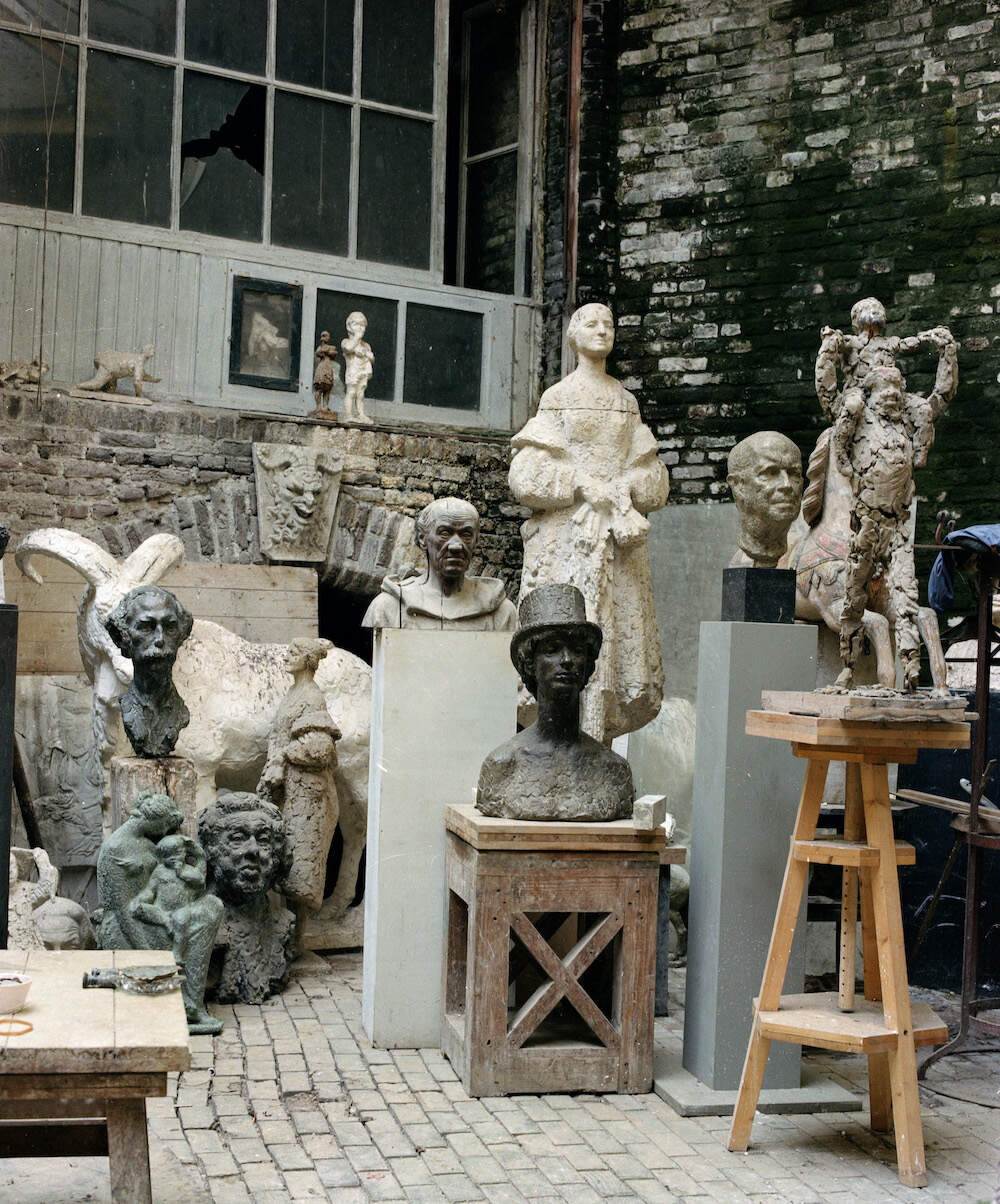 modellen in atelier Manenburg 1984
