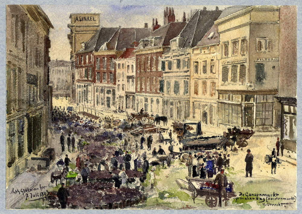 Kerstenmarkt 1894 Anth Grolman 1894 HUA