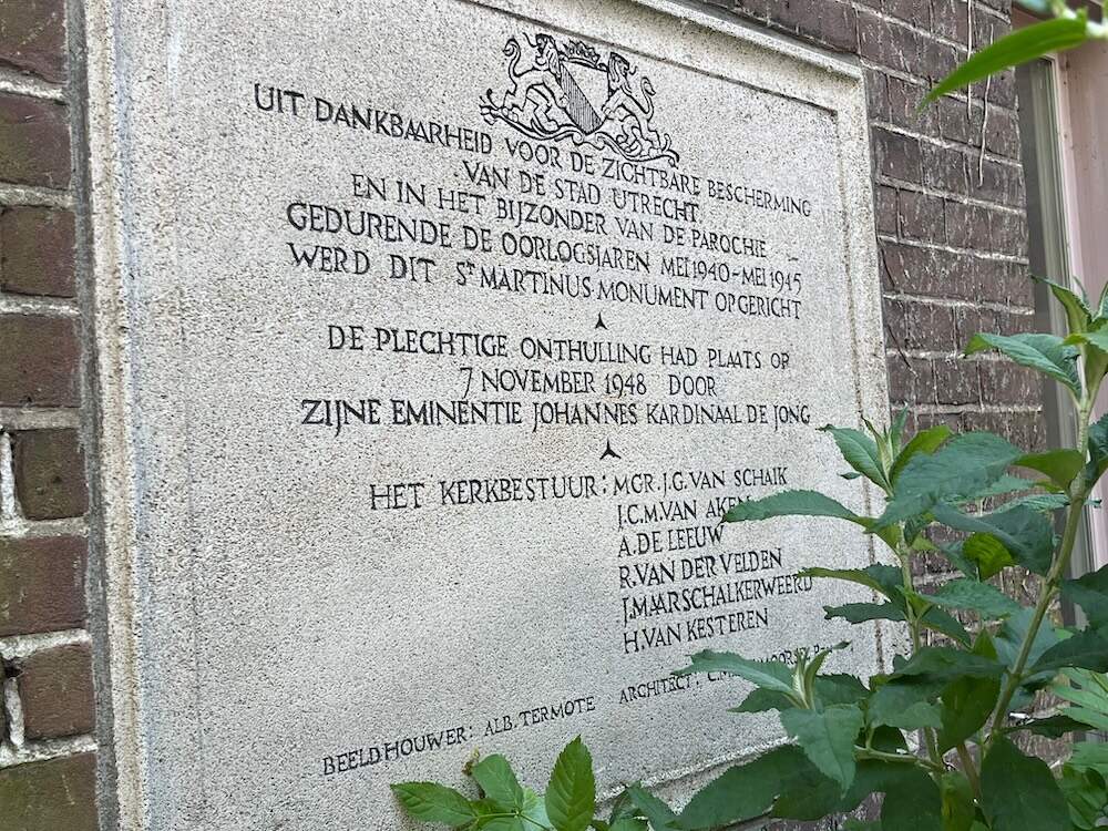 Plaquette over de onthulling