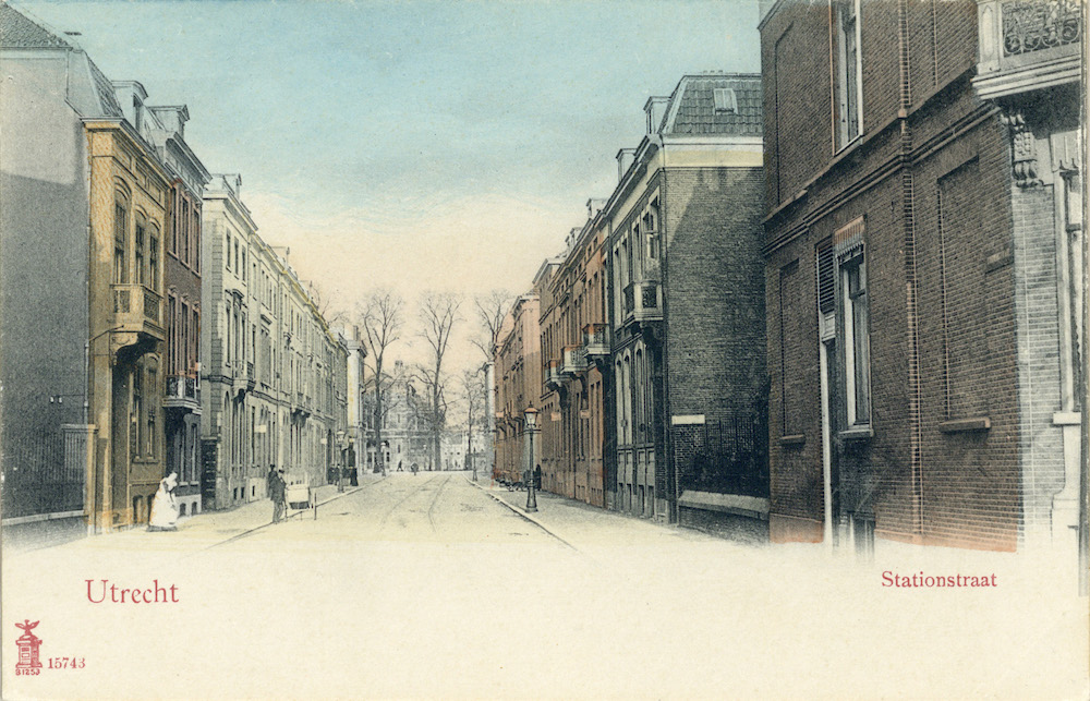 Gezicht in de Stationsstraat te Utrecht 1890 1905