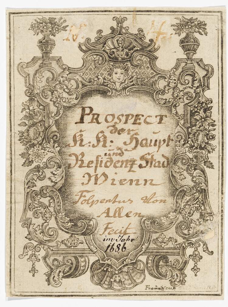 Voorblad Vogelvlucht op stad Wenen Wien Museum