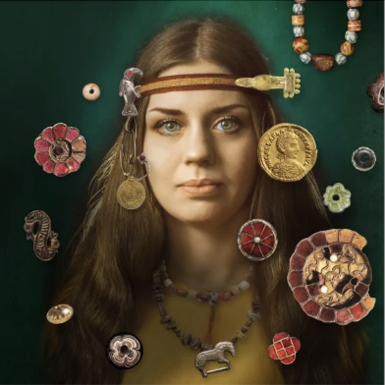 gouden vrouwen staand campagnebeeld