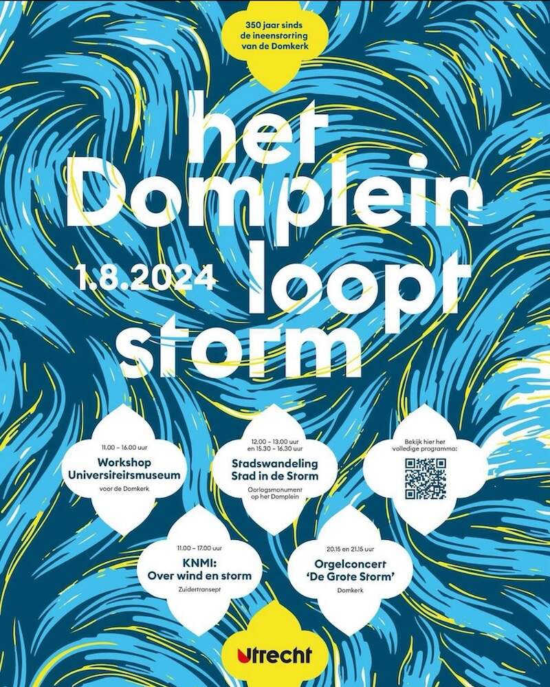 Het domplein loopt storm groot