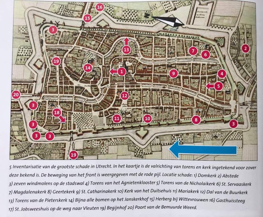 Inventarisatie van de schade van t schrickelik tempeest