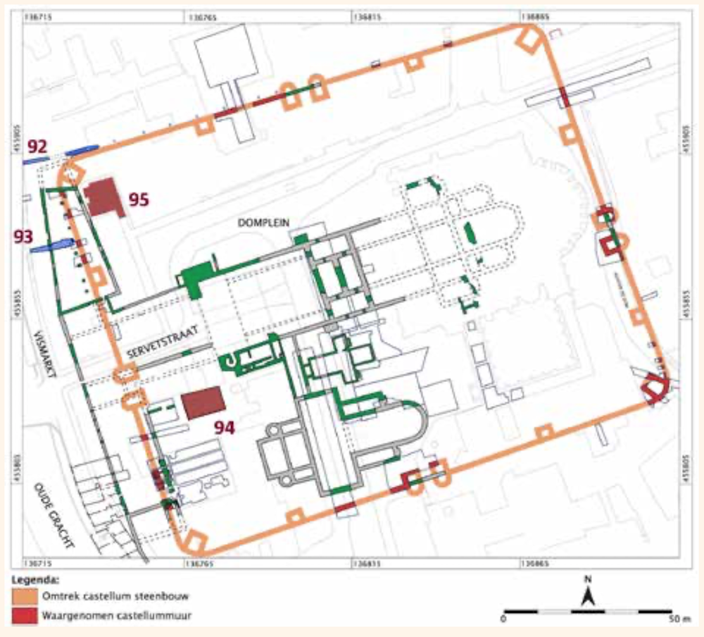 Situering stegen tov het Castellum