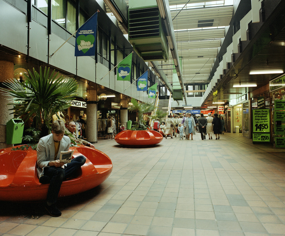 Winkelcentrum Hoog Catharijne te Utrecht winkelgebied in het Godebaldkwartier 1981 HUA