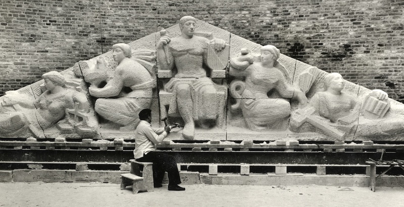 Pieter dHont aan het werk Hofland HUA
