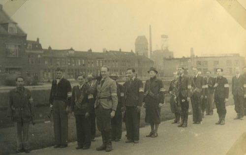 1945 7 mei De Binnenlandsche Strijdkrachten treden aan en komen in actie. 6 mei 1945 Biltstraat