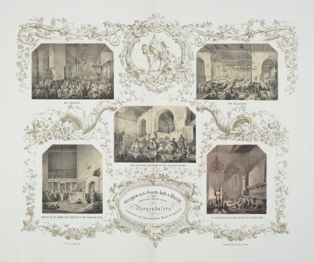 X2690 31615 Prent WC van Dijk Veenendaalers Geertekerk