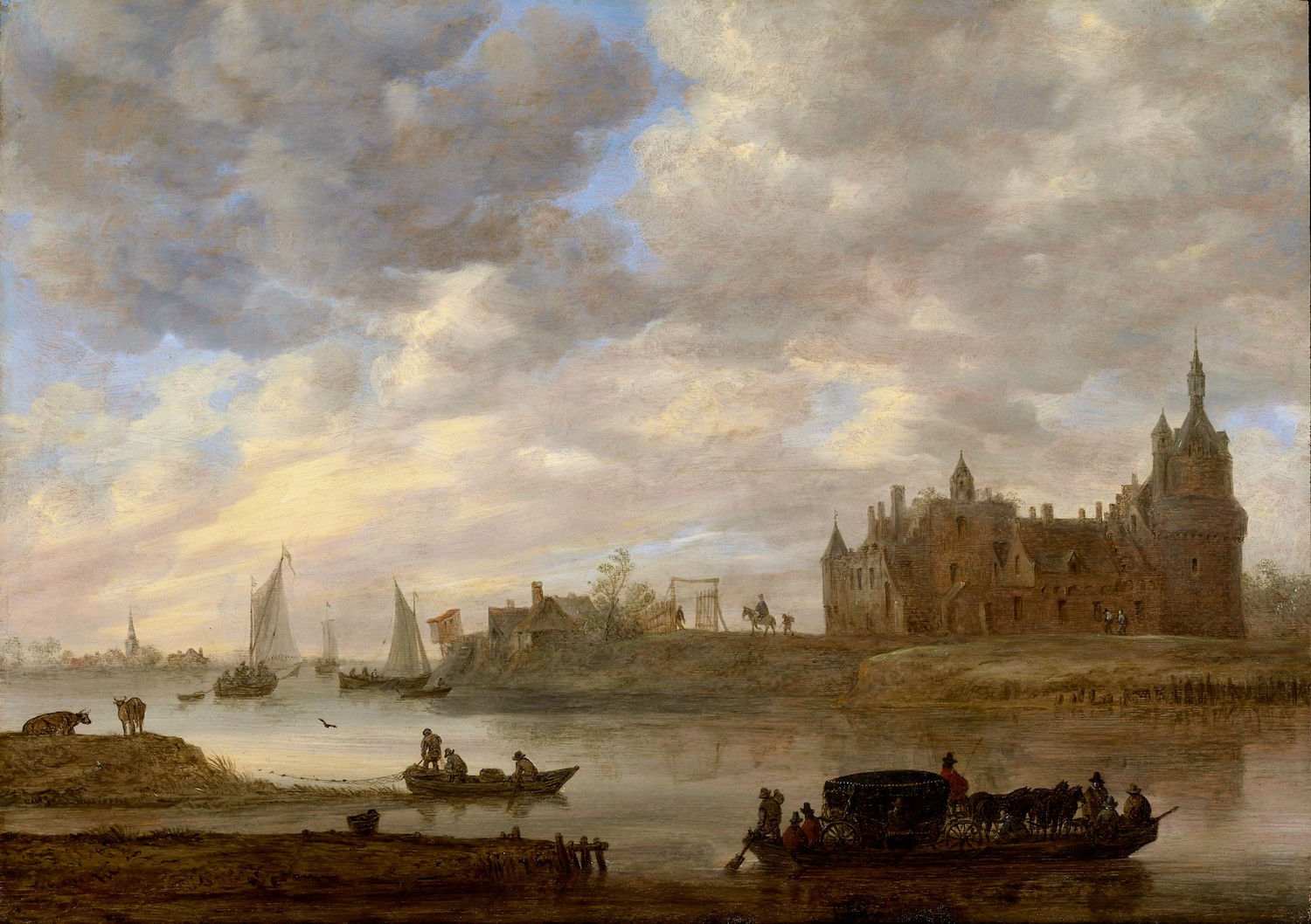 Jan van Goyen View on Duurstede Castle at Wijk bij Duurstede 1649 Getty