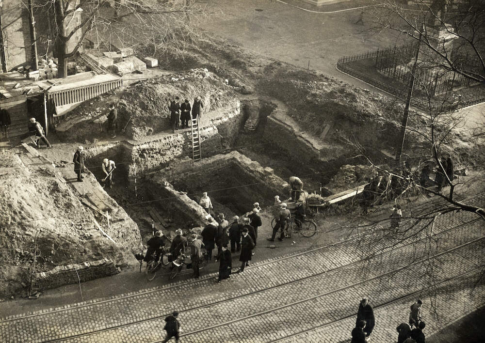 Opgravingsterrein Heilig Kruiskapel 1929