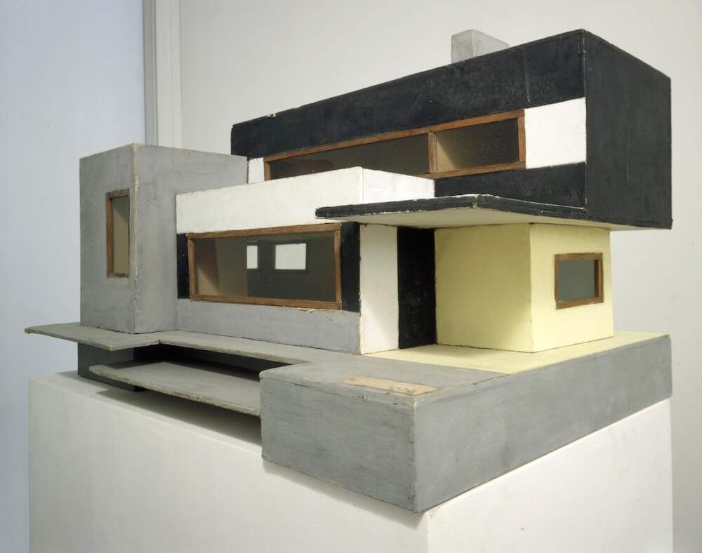 Maquette villa getoond in Parijs Willem van Leusden Centraal Museum