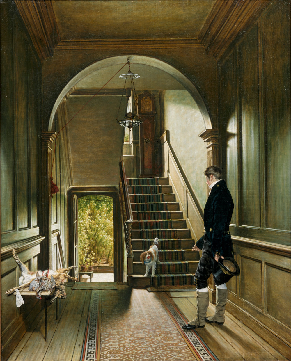 Het trappenhuis van de Londense woning van de schilder Pieter Christoffel Wonder 1828 Centraal Museum
