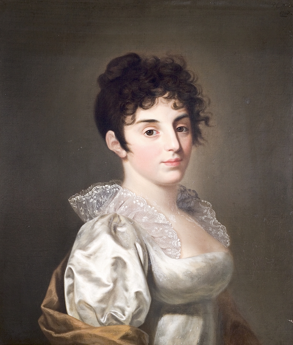 Portret van Constantia Catharina barones Lampsins overleden en geschilderd 1807 PC Wonder MuZEEum Vlissingen