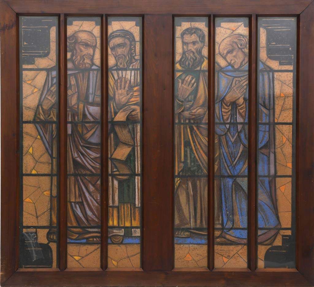 Voorontwerp Evangelisten Raam Zuidertransept Domkerk R.N. Roland Holst december 1925 l