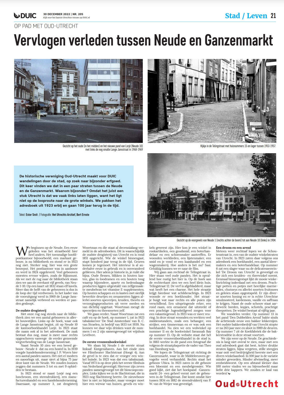 Vervlogen verleden tussen Neude en Ganzenmarkt Vervlogen verleden tussen Neude en Ganzenmarkt